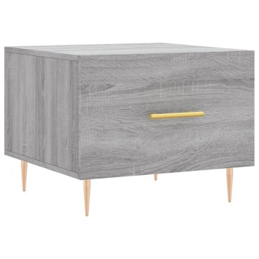 vidaXL Τραπεζάκι Σαλονιού Γκρι Sonoma 50x50x40cm Επεξεργασμένο Ξύλο 1 τεμ.