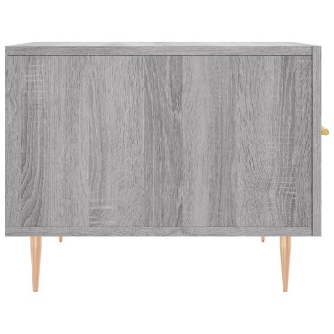 vidaXL Τραπεζάκι Σαλονιού Γκρι Sonoma 50x50x40cm Επεξεργασμένο Ξύλο 1 τεμ.