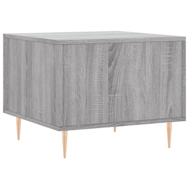 vidaXL Τραπεζάκι Σαλονιού Γκρι Sonoma 50x50x40cm Επεξεργασμένο Ξύλο 1 τεμ.