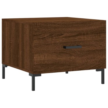 vidaXL Τραπεζάκι Σαλονιού Καφέ Δρυς 50x50x40cm Επεξεργασμένο Ξύλο 1 τεμ.