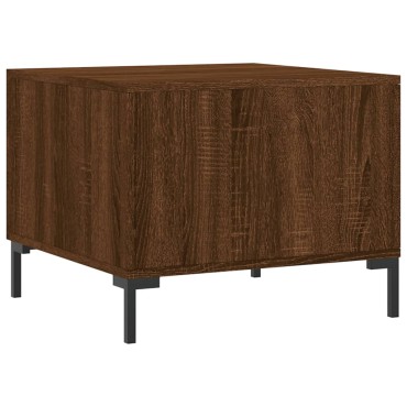 vidaXL Τραπεζάκι Σαλονιού Καφέ Δρυς 50x50x40cm Επεξεργασμένο Ξύλο 1 τεμ.