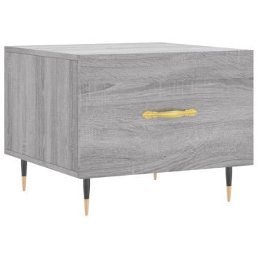 vidaXL Τραπεζάκι Σαλονιού Γκρι Sonoma 50x50x40cm Επεξεργασμένο Ξύλο 1 τεμ.