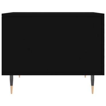 vidaXL Τραπεζάκι Σαλονιού Μαύρο 50x50x40cm από Επεξεργασμένο Ξύλο 1 τεμ.