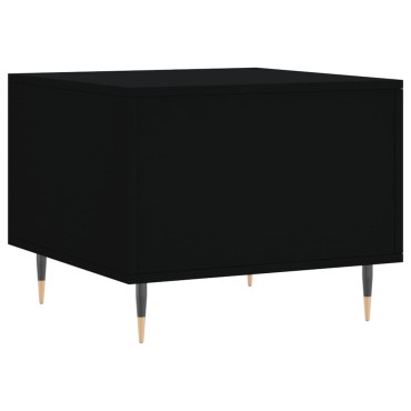 vidaXL Τραπεζάκι Σαλονιού Μαύρο 50x50x40cm από Επεξεργασμένο Ξύλο 1 τεμ.