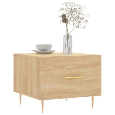 vidaXL Τραπεζάκι Σαλονιού Sonoma Δρυς 50x50x40cm Επεξεργασμένο Ξύλο 1 τεμ.