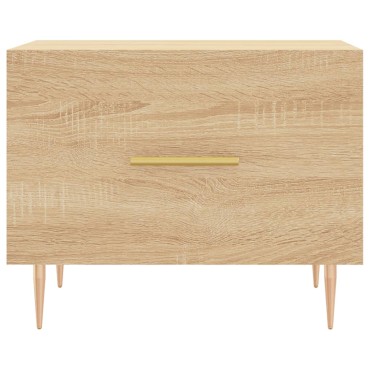 vidaXL Τραπεζάκι Σαλονιού Sonoma Δρυς 50x50x40cm Επεξεργασμένο Ξύλο 1 τεμ.