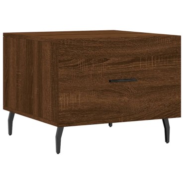 vidaXL Τραπεζάκι Σαλονιού Καφέ Δρυς 50x50x40cm Επεξεργασμένο Ξύλο 1 τεμ.