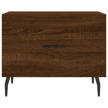 vidaXL Τραπεζάκι Σαλονιού Καφέ Δρυς 50x50x40cm Επεξεργασμένο Ξύλο 1 τεμ.
