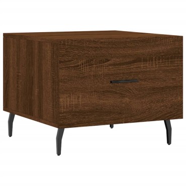 vidaXL Τραπεζάκι Σαλονιού Καφέ Δρυς 50x50x40cm Επεξεργασμένο Ξύλο 1 τεμ.