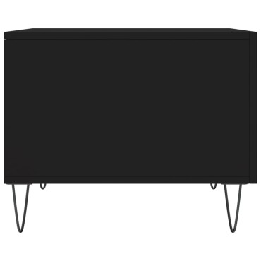 vidaXL Τραπεζάκι Σαλονιού Μαύρο 50x50x40cm από Επεξεργασμένο Ξύλο 1 τεμ.