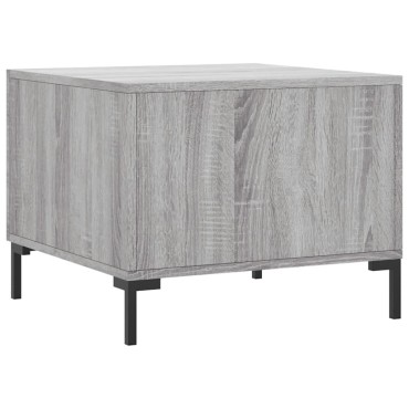 vidaXL Τραπεζάκι Σαλονιού Γκρι Sonoma 50x50x40cm Επεξεργασμένο Ξύλο 1 τεμ.