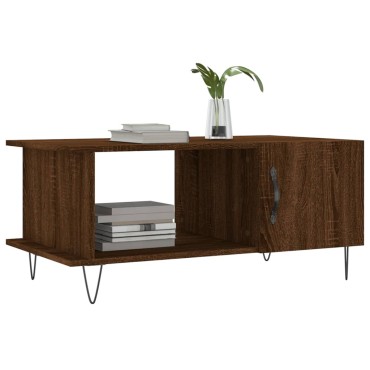 vidaXL Τραπεζάκι Σαλονιού Καφέ Δρυς 90x50x40cm Επεξεργασμένο Ξύλο 1 τεμ.