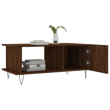vidaXL Τραπεζάκι Σαλονιού Καφέ Δρυς 90x50x40cm Επεξεργασμένο Ξύλο 1 τεμ.