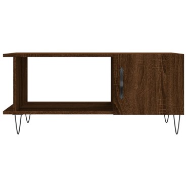 vidaXL Τραπεζάκι Σαλονιού Καφέ Δρυς 90x50x40cm Επεξεργασμένο Ξύλο 1 τεμ.