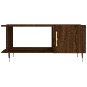 vidaXL Τραπεζάκι Σαλονιού Καφέ Δρυς 90x50x40cm Επεξεργασμένο Ξύλο 1 τεμ.