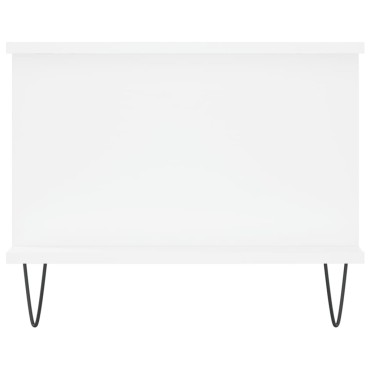 vidaXL Τραπεζάκι Σαλονιού Λευκό 90x50x40cm Επεξεργασμένο Ξύλο 1 τεμ.