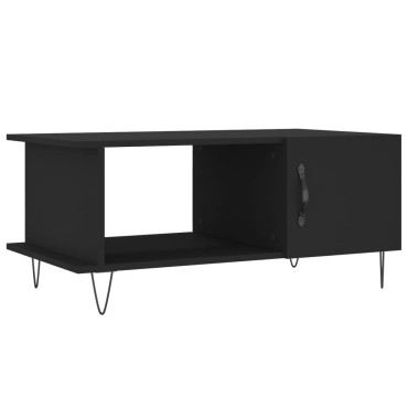 vidaXL Τραπεζάκι Σαλονιού Μαύρο 90x50x40cm Επεξεργασμένο Ξύλο 1 τεμ.