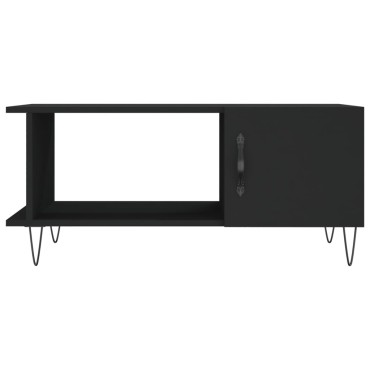 vidaXL Τραπεζάκι Σαλονιού Μαύρο 90x50x40cm Επεξεργασμένο Ξύλο 1 τεμ.