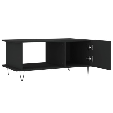 vidaXL Τραπεζάκι Σαλονιού Μαύρο 90x50x40cm Επεξεργασμένο Ξύλο 1 τεμ.