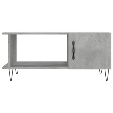 vidaXL Τραπεζάκι Σαλονιού Γκρι Σκυρ. 90x50x40cm Επεξεργασμένο Ξύλο 1 τεμ.