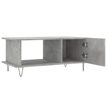 vidaXL Τραπεζάκι Σαλονιού Γκρι Σκυρ. 90x50x40cm Επεξεργασμένο Ξύλο 1 τεμ.