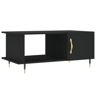 vidaXL Τραπεζάκι Σαλονιού Μαύρο 90x50x40cm Επεξεργασμένο Ξύλο 1 τεμ.