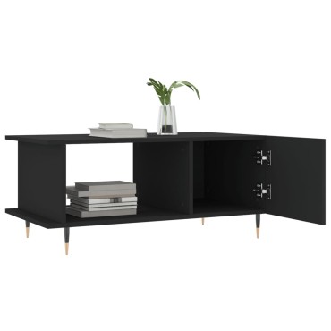 vidaXL Τραπεζάκι Σαλονιού Μαύρο 90x50x40cm Επεξεργασμένο Ξύλο 1 τεμ.