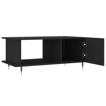 vidaXL Τραπεζάκι Σαλονιού Μαύρο 90x50x40cm Επεξεργασμένο Ξύλο 1 τεμ.