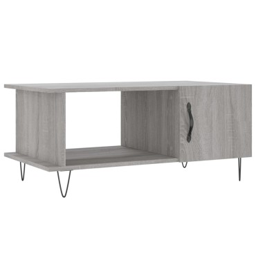vidaXL Τραπεζάκι Σαλονιού Γκρι Sonoma 90x50x40cm Επεξεργασμένο Ξύλο 1 τεμ.