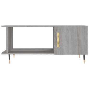vidaXL Τραπεζάκι Σαλονιού Γκρι Sonoma 90x50x40cm Επεξεργασμένο Ξύλο 1 τεμ.