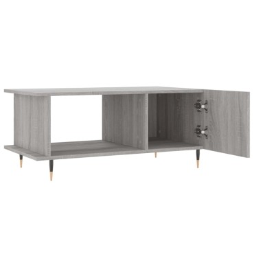 vidaXL Τραπεζάκι Σαλονιού Γκρι Sonoma 90x50x40cm Επεξεργασμένο Ξύλο 1 τεμ.