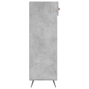 vidaXL Παπουτσοθήκη Γκρι Σκυροδέματος 60x35x105cm από Επεξεργ. Ξύλο 1 τεμ.