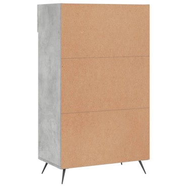 vidaXL Παπουτσοθήκη Γκρι Σκυροδέματος 60x35x105cm από Επεξεργ. Ξύλο 1 τεμ.