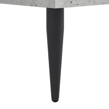 vidaXL Παπουτσοθήκη Γκρι Σκυροδέματος 60x35x105cm από Επεξεργ. Ξύλο 1 τεμ.
