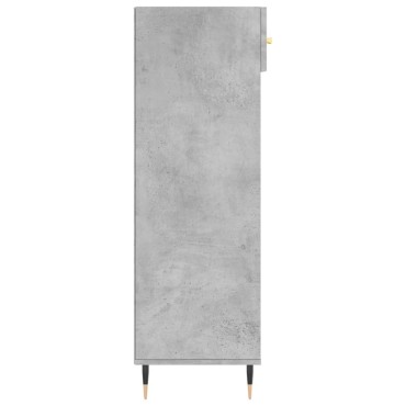 vidaXL Παπουτσοθήκη Γκρι Σκυροδέματος 60x35x105cm από Επεξεργ. Ξύλο 1 τεμ.