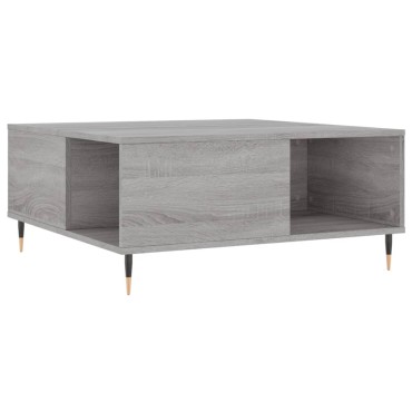 vidaXL Τραπεζάκι Σαλονιού Γκρι Sonoma 80x80x36,5cm Επεξεργασμένο Ξύλο 1 τεμ.
