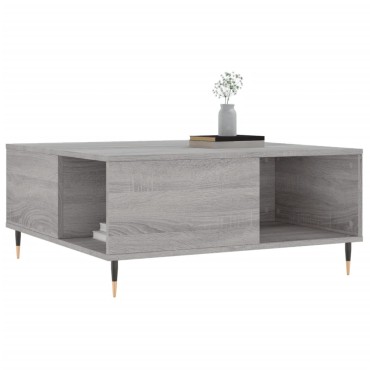 vidaXL Τραπεζάκι Σαλονιού Γκρι Sonoma 80x80x36,5cm Επεξεργασμένο Ξύλο 1 τεμ.