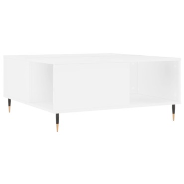 vidaXL Τραπεζάκι Σαλονιού Λευκό 80x80x36,5cm Επεξεργασμένο Ξύλο 1 τεμ.