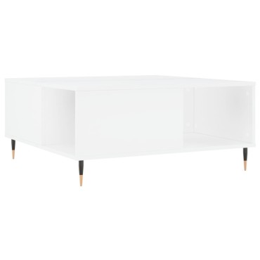 vidaXL Τραπεζάκι Σαλονιού Λευκό 80x80x36,5cm Επεξεργασμένο Ξύλο 1 τεμ.