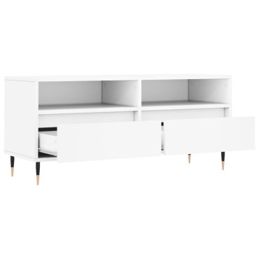 vidaXL Έπιπλο Τηλεόρασης Λευκό 100x34,5x44,5cm Επεξεργασμένο Ξύλο