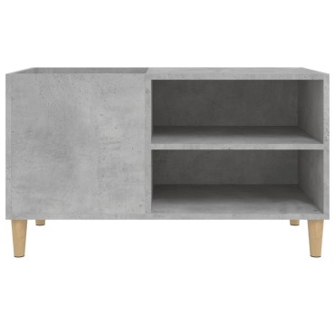 vidaXL Δισκοθήκη Γκρι Σκυροδέματος 84,5x38x48cm Επεξεργασμένο Ξύλο 1 τεμ.