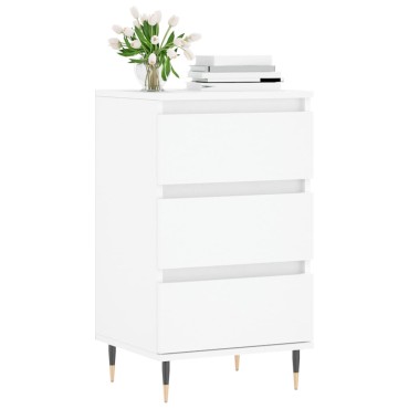 vidaXL Συρταριέρα Λευκή 40x35x70cm από Επεξεργασμένο Ξύλο 1 τεμ.