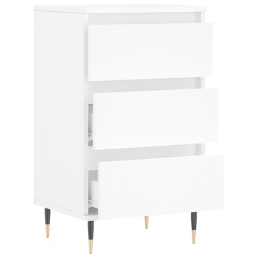 vidaXL Συρταριέρα Λευκή 40x35x70cm από Επεξεργασμένο Ξύλο 1 τεμ.