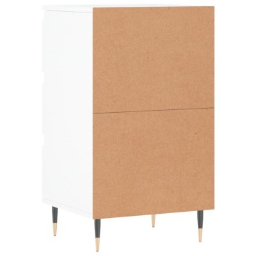 vidaXL Συρταριέρα Λευκή 40x35x70cm από Επεξεργασμένο Ξύλο 1 τεμ.