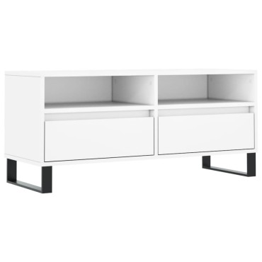 vidaXL Έπιπλο Τηλεόρασης Λευκό 100x34,5x44,5cm Επεξεργασμένο Ξύλο