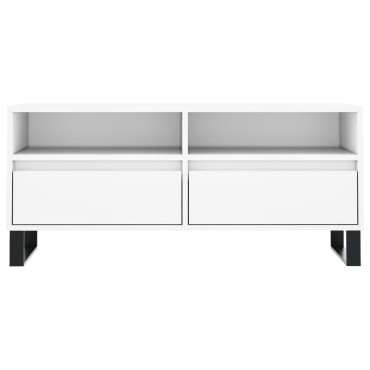vidaXL Έπιπλο Τηλεόρασης Λευκό 100x34,5x44,5cm Επεξεργασμένο Ξύλο