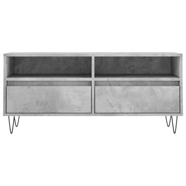 vidaXL Έπιπλο Τηλεόρασης Γκρι Σκυρ. 100x34,5x44,5cm Επεξ. Ξύλο