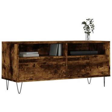 vidaXL Έπιπλο Τηλεόρασης Καπνιστή Δρυς 100x34,5x44,5cm Επεξ. Ξύλο