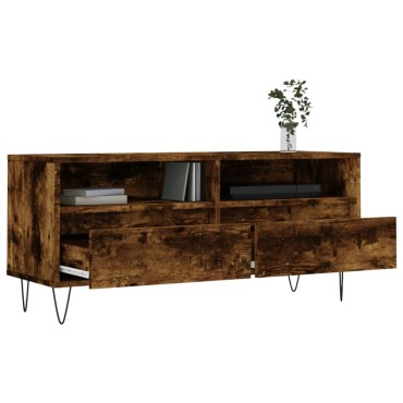 vidaXL Έπιπλο Τηλεόρασης Καπνιστή Δρυς 100x34,5x44,5cm Επεξ. Ξύλο