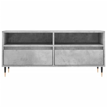 vidaXL Έπιπλο Τηλεόρασης Γκρι Σκυρ. 100x34,5x44,5cm Επεξ. Ξύλο